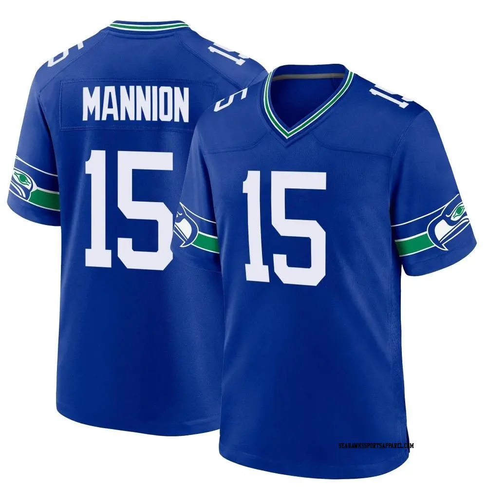 Sean Mannion Jersey for Men Women and Kids Seahawks Store