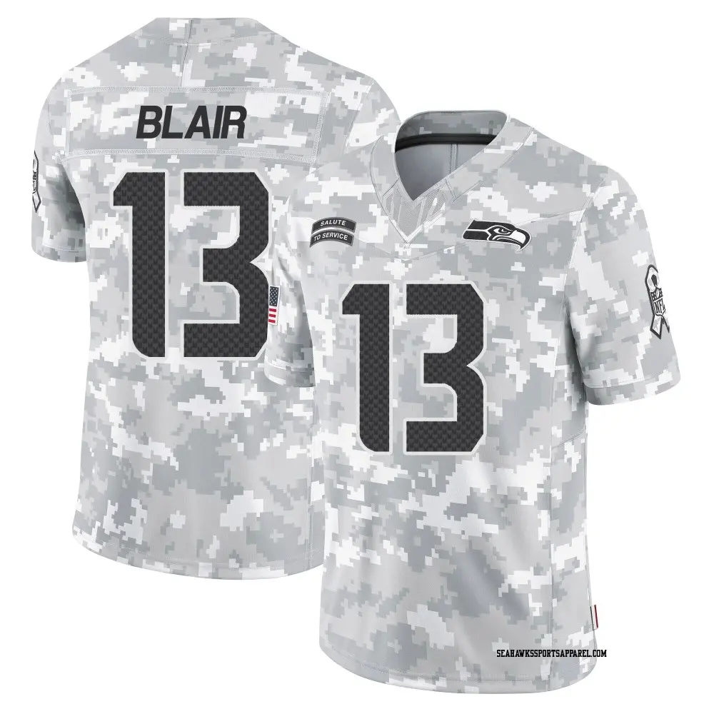 Limited Arctic Camo Men's Marquise Blair Seattle Seahawks 2024 Salute to Service Jersey