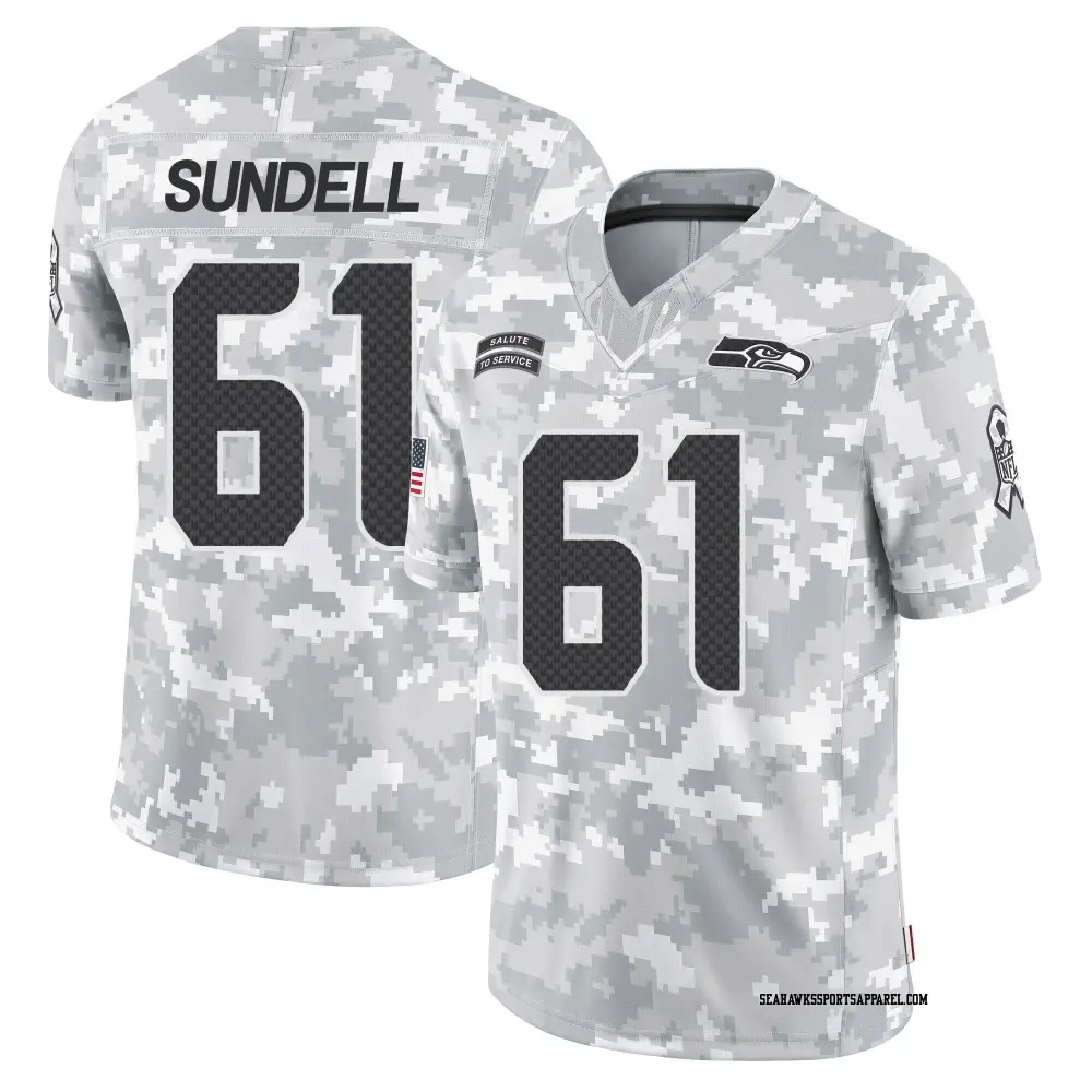 Jalen Sundell Jersey for Men Women and Kids Seahawks Store