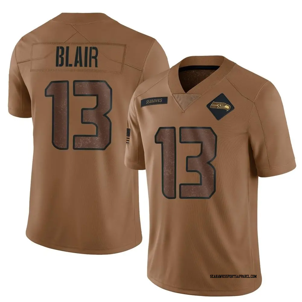 Limited Brown Men's Marquise Blair Seattle Seahawks 2023 Salute To Service Jersey