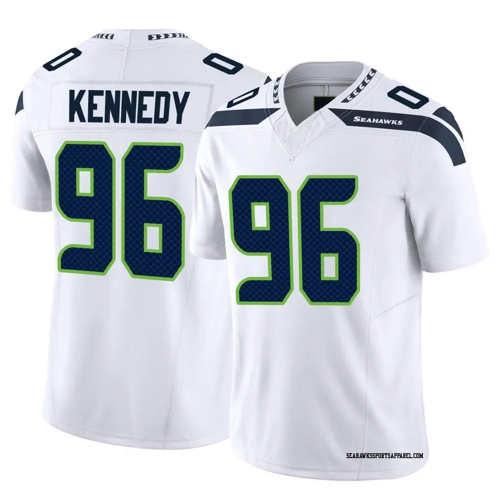 Limited White Youth Cortez Kennedy Seattle Seahawks Vapor F.U.S.E. Jersey